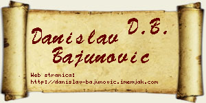 Danislav Bajunović vizit kartica